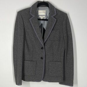 Banana Republic Charcoal Blazer with Black Trim